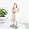 Милая статуэтка ангела, миниатюрная скульптура ангела из смолы, фигурка феи, декоративное украшение, подарок на день рождения и свадьбу