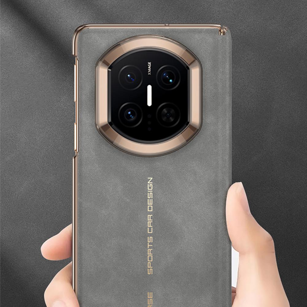 GKK Для Huawei Mate X7 Магнитный чехол Защита шарнира по двум осям Кожа PU + ТПУ + Поликарбонат Чехол для телефона