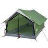 VidaXL Tente de camping 2 personnes vert 193x122x96 cm taffetas 185T 94359