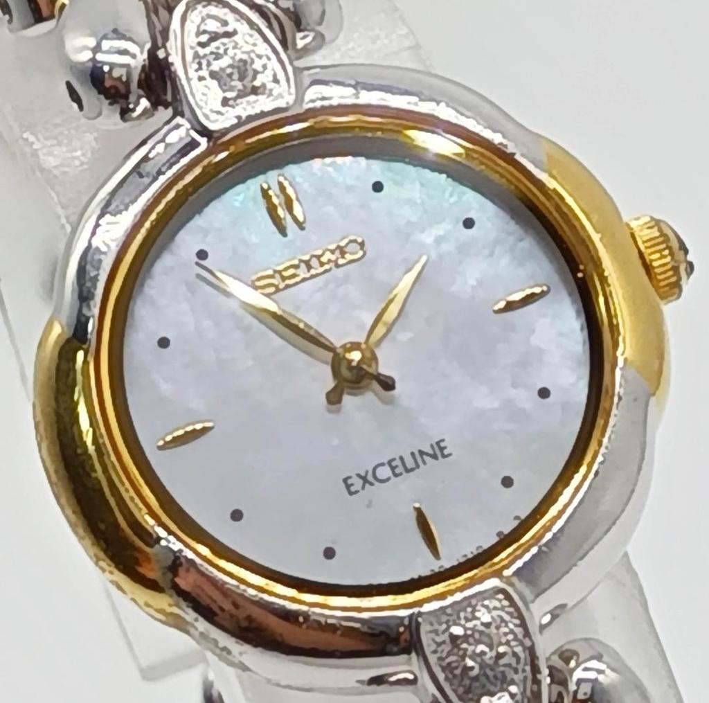 [USED] 375 Free Shipping Battery Replaced SEIKO Exceline Women's Watch