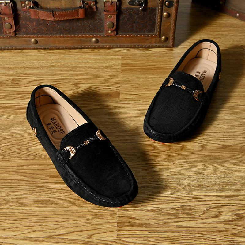 Мужские кожаные мокасины большого размера 37-48 Мужская повседневная обувь Модная мужская обувь Мужские мокасины из натуральной кожи Мокасины слипоны Мужские туфли на плоской подошве Мужская обувь для вождения