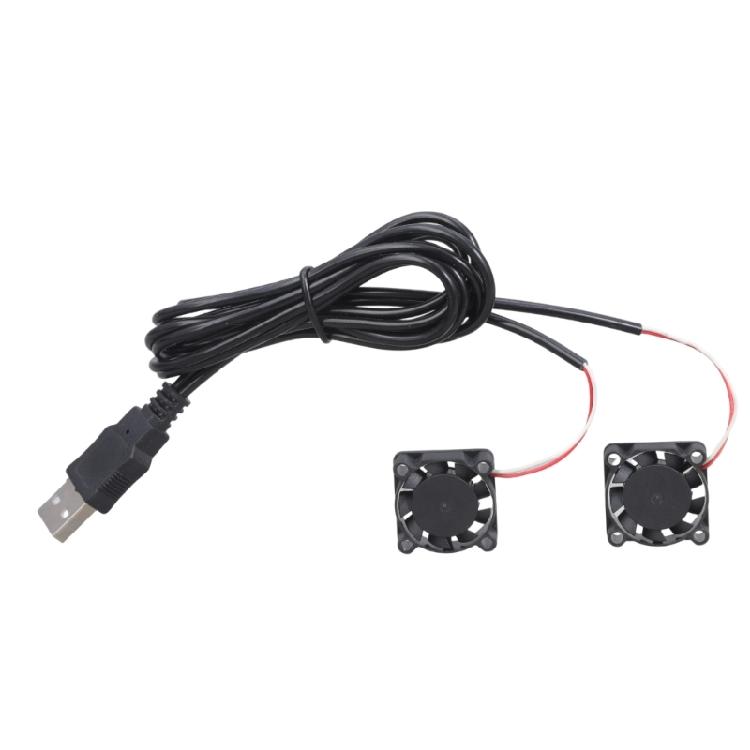 10200RPM Computer Cooling Fan Oil Bearing Structure 25mm Two Fans For Electronics Thermal Management Solution