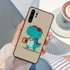 Cartoon Cute Aesthetic Dinosaur Phone Case For Huawei P9 P10 P20 P30 Pro P SMART 2020 2019 P40 Lite Mobile Fundas Cover