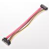 1PC Portable Data HDD Power Combo Extend Extension Cable General 12 Inch Male To Female 7+15 Pin SATA