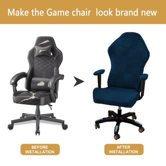 Чехол на эластичное компьютерное кресло, чехол на игровое кресло с защитой подлокотников, чехол на стул с цветочным узором для домашнего офисного компьютерного кресла