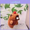 Blow Bubble Capybara Keychain Top Persimmon Kids Backpack Hanging Plush Doll