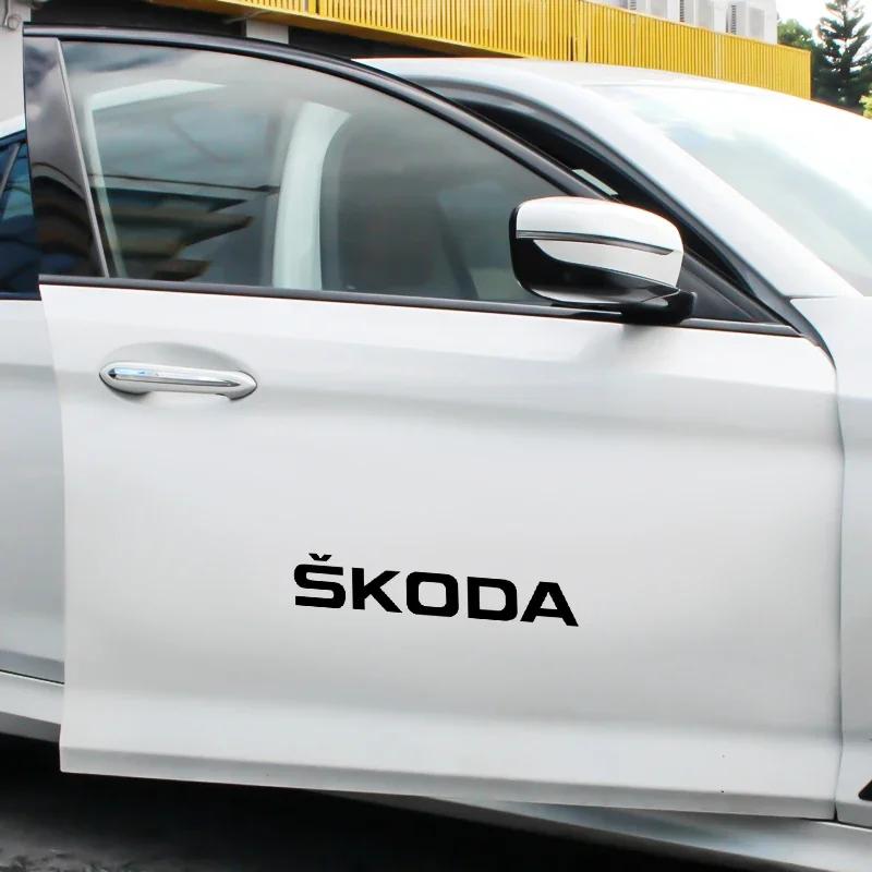 HLLQ9 New Design Car Stickers Creative Vinyl Car Sticker Reflective Decals For Skoda Octavia 3 Kodiaq Fabia Rapid Superb 2 Kamiq Karoq
