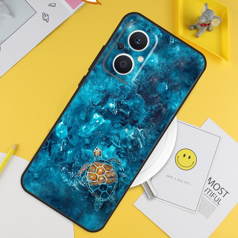 Морская черепаха Океан Для OPPO Reno 14 12 11 10 13 Pro 8T 11F 12F 13F 14F 7 8 Lite OPPO Find X9 X8 X6 X5 Pro Чехол