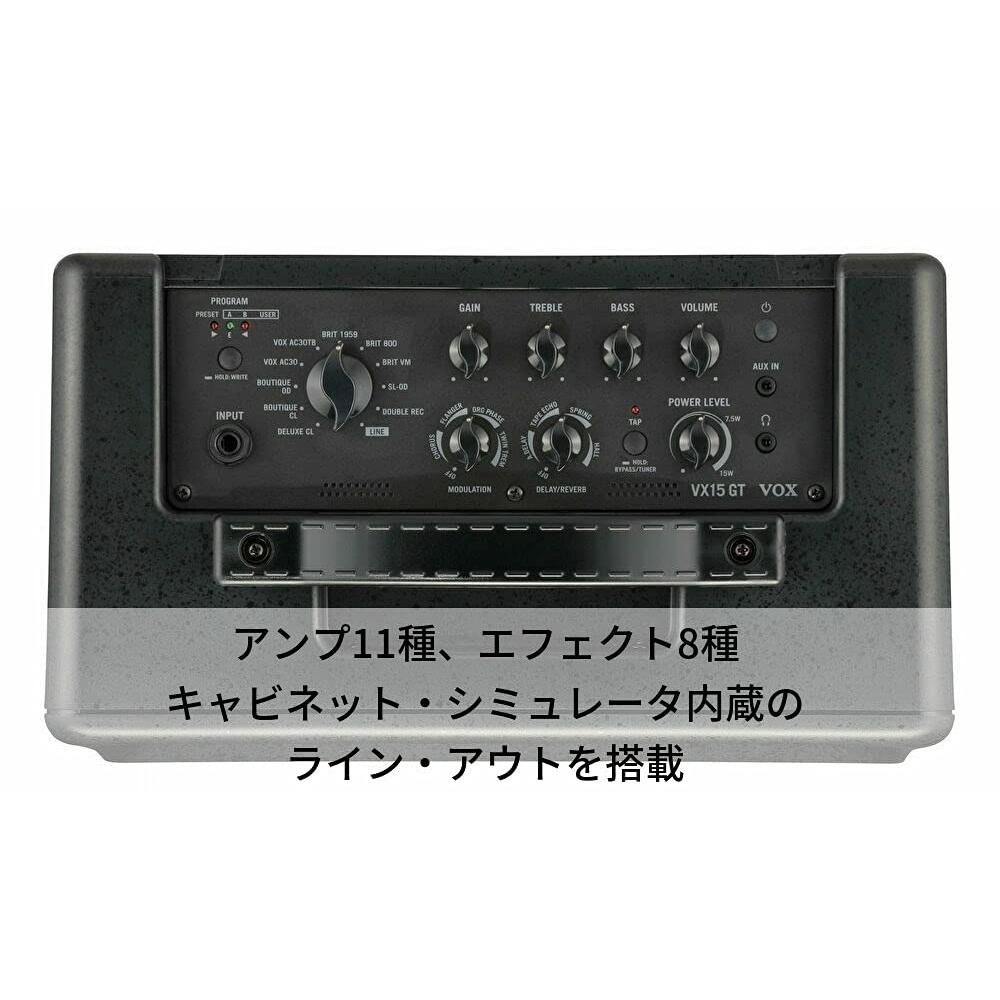 Vox Легкий и компактный гитарный усилитель VX15 GT мощностью 15 Вт