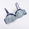 Floral Lace Cotton Bra Sexy Bh Comfort Underwear Women Sheer Half Cup Bras Female Brassiere
