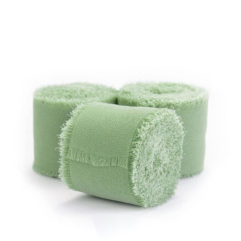 Elegant Ins Hand Torn Burlap Ribbon Chiffon Ribbon Dried Rose Color Wedding Flower Tie Hand Bouquet Ribbon Fluttering Ribbon Home Decoration