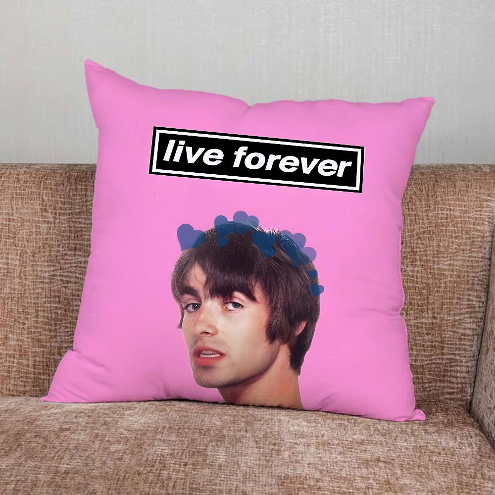 Подушка с принтом группы Music O-Oasis Наволочка для Дома Спальни Машины Офиса Декора Гостиной Подушка на Диван Подходящая