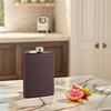 Stainless Steel Leather Texture Hip Flask 6/8 Oz Whiskey Flasks Drinkware Flagon  Man Gifts