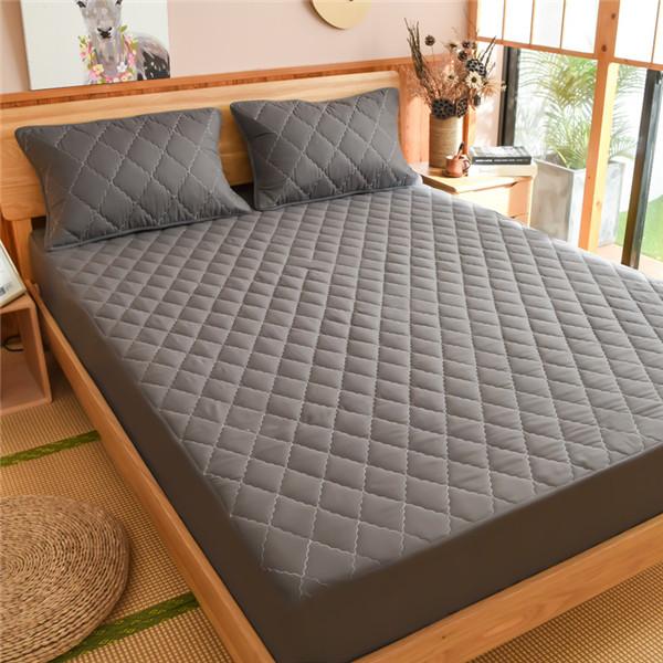 Водонепроницаемый чехол на кровать, стеганый наматрасник с тиснением, водонепроницаемая простыня, защита от клещей, наматрасник, покрывало (Нет наволочки)