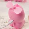 Portable Fan Lightweight Table Fan Cute Handheld Fan for Office Home Camping Smile