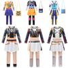 Kids Girls Anime Cartoon POP Singer Super Star Printed Jumpsuit Bag Set Halloween Cosplay Costumes