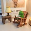Miniature Frog Figurines Cute Frog Sculpture with Rocking Chair, Desk Decoration Collectibles Gift