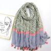 2024 Spring And Autumn Winter New Cotton And Hemp Long Thin Scarf Travel Versatile Sunscreen Warm Shawl For Women