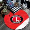 Charlton Athletic FC pattern round rug,Carpet Rug for Living Room Bedroom Playroom ,Non-slip Floor Mat,Holiday Gifts and Birthday Gifts.