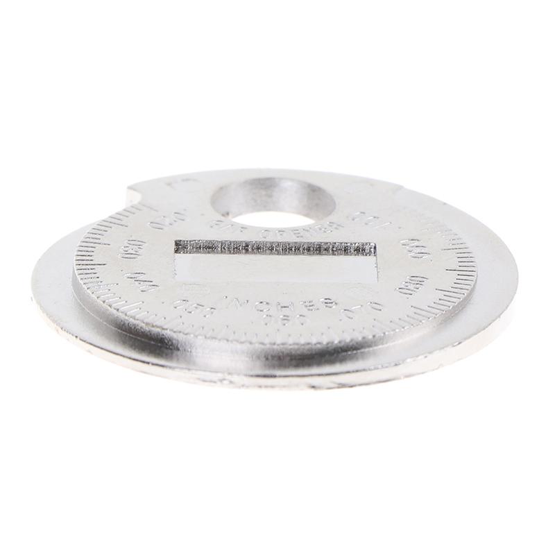1 шт. Измерительный инструмент для зазора свечей зажигания, тип монеты, диапазон 0,6-2,4 мм, калибр