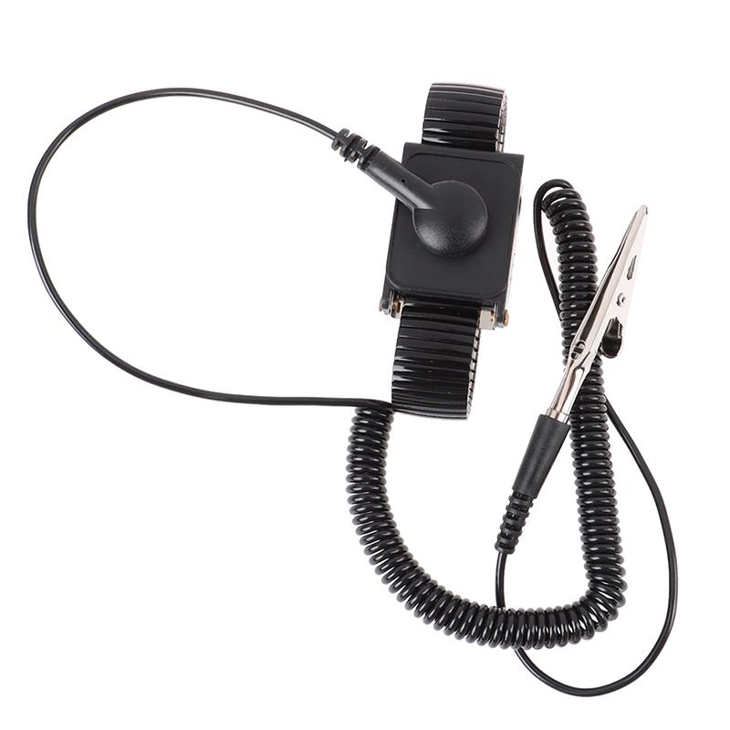 Anti Static Work Wrist Strap Esd Adjustable Discharge Belt Ground Metal Bracelet
