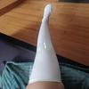 XXXL Большой Размер Радужные Блестящие Кожаные (ПУ) Чулки До Бедра Женские Сексуальные Масляные Для Танцев на Пилоне Вечеринки Клубной Одежды ПВХ Мокрый Вид Чулки