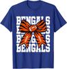 Vintage Tiger Retro Orange Coquette Bow Unisex T-Shirt