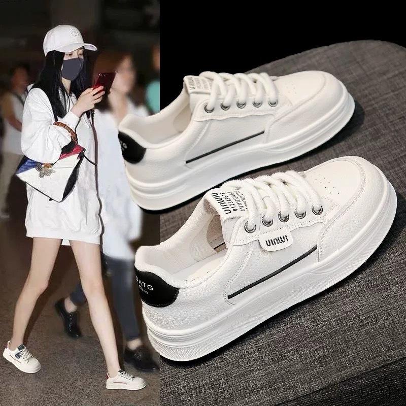 Platform women's 2026 spring new board shoes ins versatile feet small super fire sports casual shoes spring