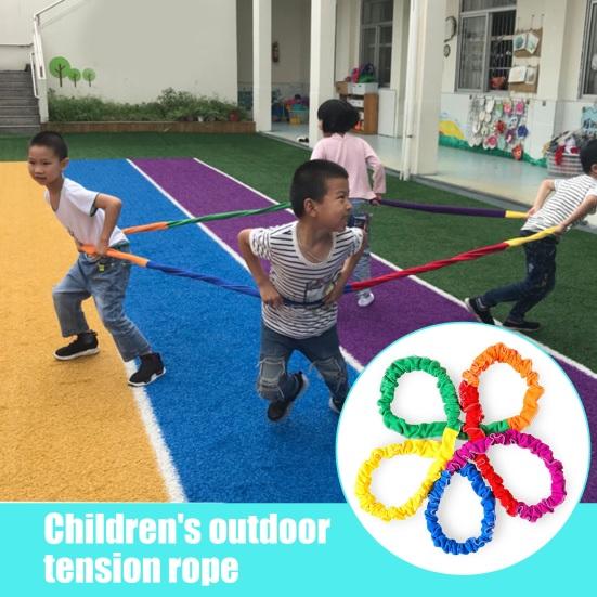 Kids Outdoor Toys Elastic Cooperative Stretchy Band Elastic Cord Pull Rope