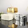 Creative Plastic Tissue BoxLiving Room Bedroom Bathroom Decoration Paper Drawer High-end El Restaurant Napkin Storage Box