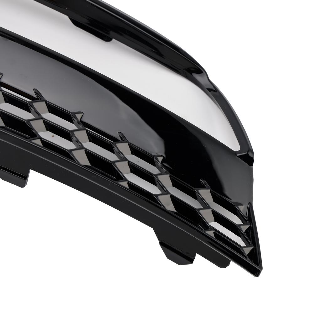 Gloss Black Front Fog Light Grill Covers 8V5807681A9B9 8V5807682A9B9 Fit A3 8V Sedan 2013-2016