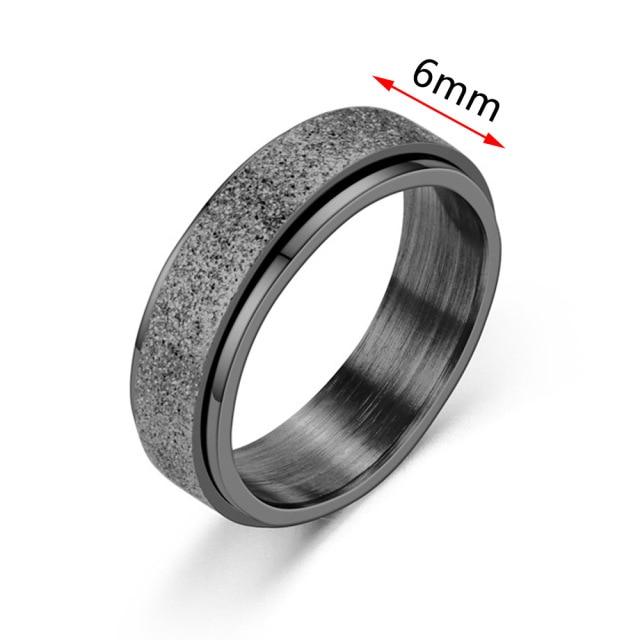 Кольцо тревоги для женщин, спиннер, кольца из нержавеющей стали, свободно вращающиеся, антистрессовые аксессуары, ювелирные изделия, подарки