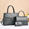 Textured Handbag Three-piece Mother and Child Bag New 2025 Women's Versatile Shoulder Messenger Bag