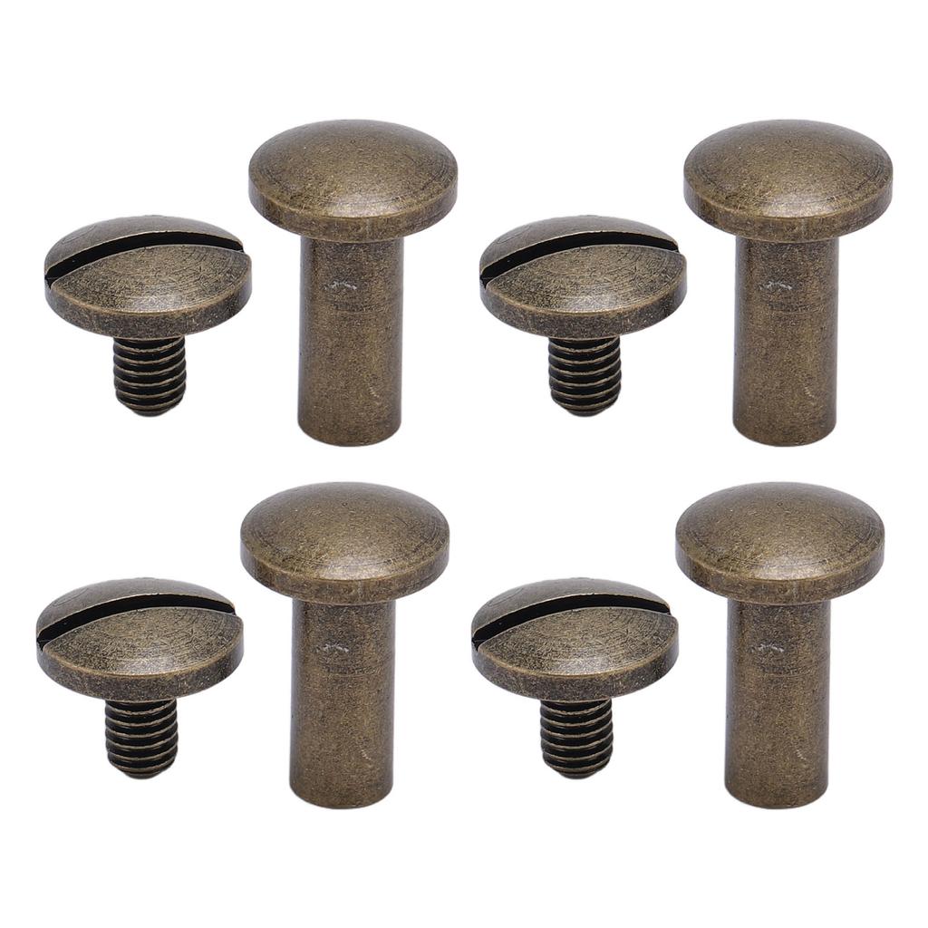 20 комплектов 8 X 10 мм заклепок для крепления, винтов с дуговой головкой и шлицем, цинковый сплав, 8 X 5 мм, шурупы для крепления своими руками из полиуретана