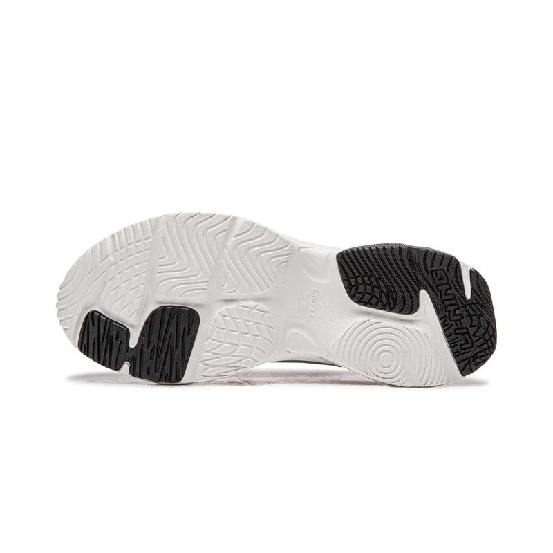 Li-Ning Синтетическая кожа Удобные Модные Амортизирующие Износостойкие Низкие Повседневные Кроссовки Детские кроссовки Белый Серебристый AGLV174-2