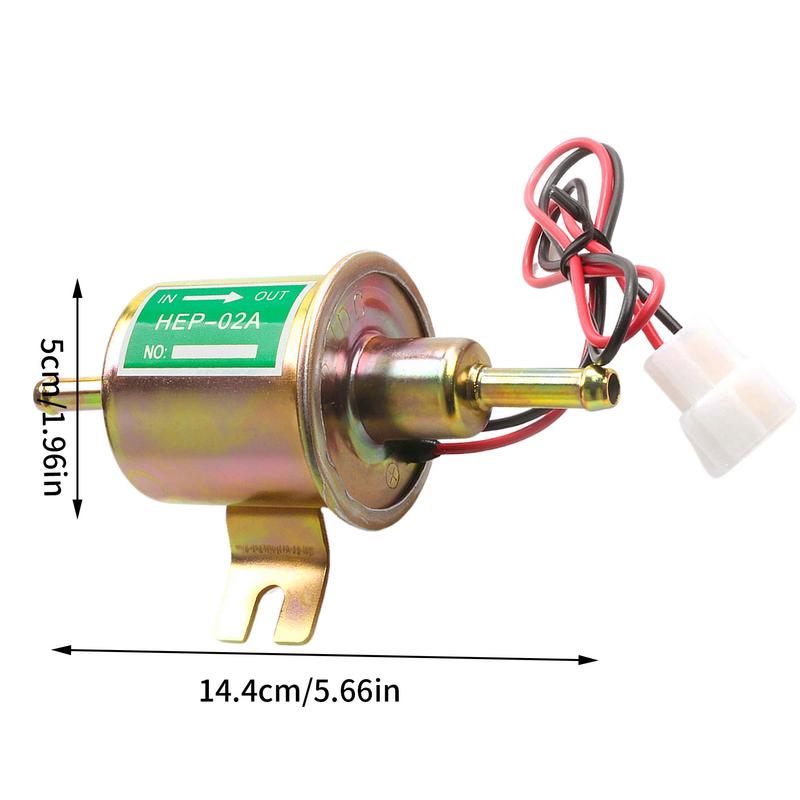 Масляный насос низкого давления 12 В, встроенный небольшой масляный насос HEP-02A, электрический масляный насос для мотоцикла, эффективные модификации автомобилей