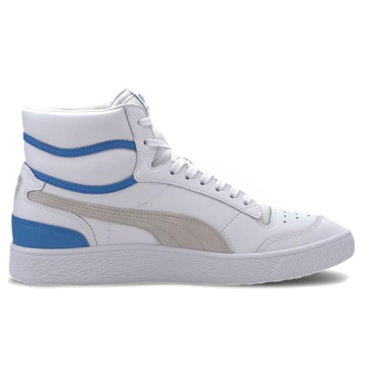 Puma Ralph Sampson Mid Badges - White Palace Blue Unisex Sneakers Grey-Violet 371769-01