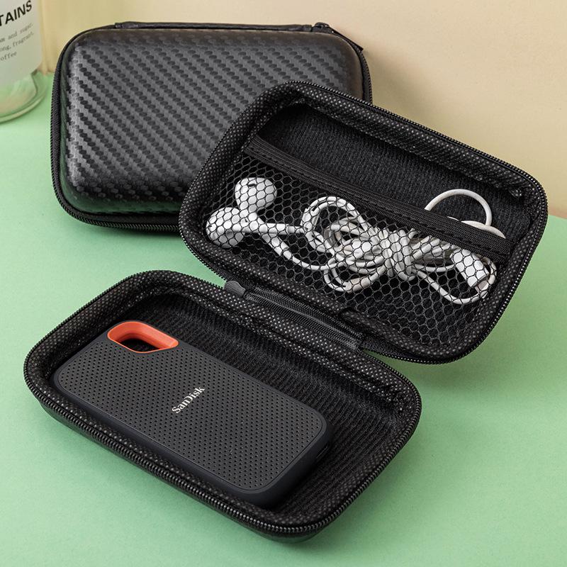 Bluetooth Earphone & Charger Storage Bag - Organizer for Earphones, Data Cables, Chargers, Power Banks