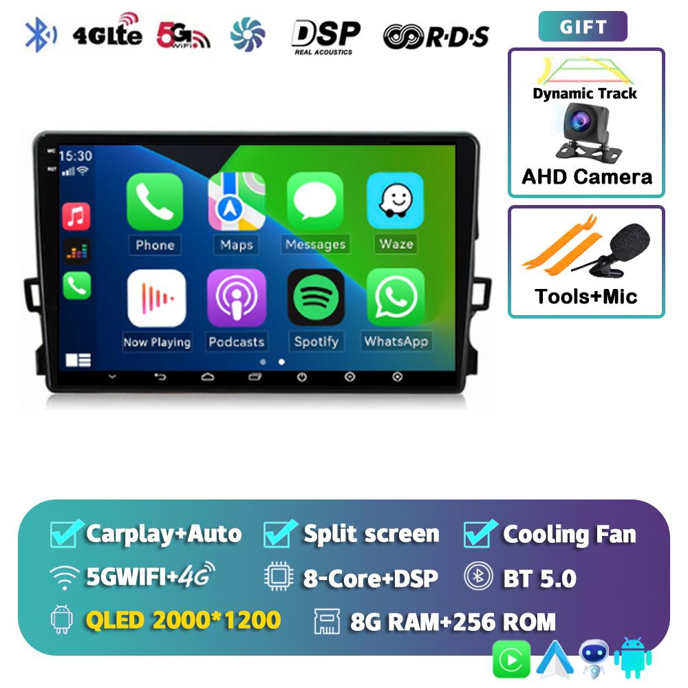 Android 14 Carplay Автомагнитола для Toyota Auris E150 2006-2012 Мультимедийный проигрыватель GPS Навигация Стерео Автомагнитола Стерео 2din