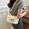 Niche Bow Handbag New Summer Fashion Underarm Bag Trendy Sweet and Cool One-shoulder Crossbody Small Square Bag