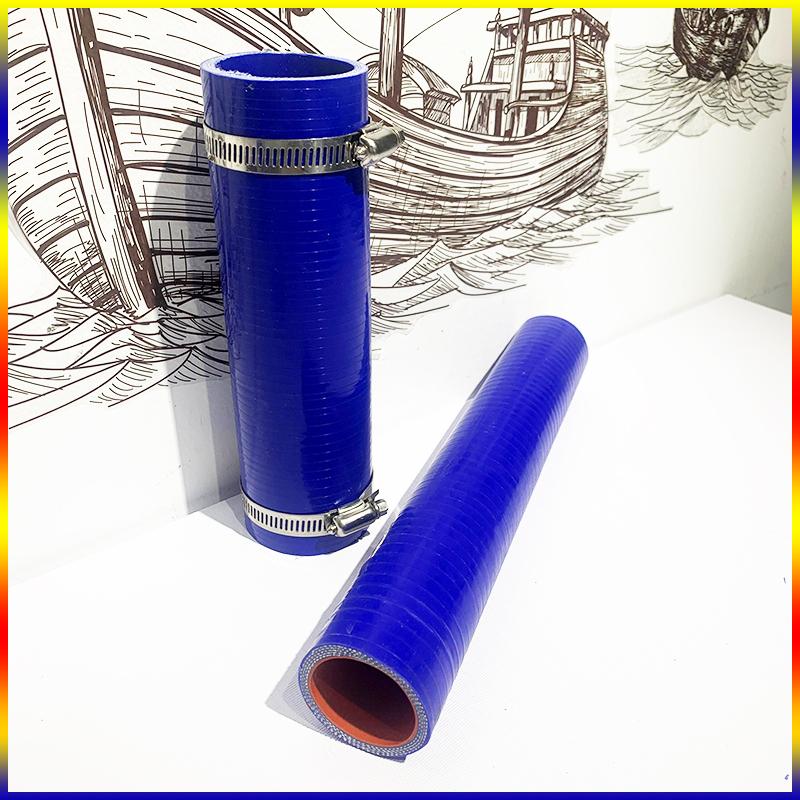 ID50-60mm Intercooler Tube Pipe Coolant Hose Straight Silicone Length10-58cm High Temperature High Pressure Turbo Send 2 Clamps