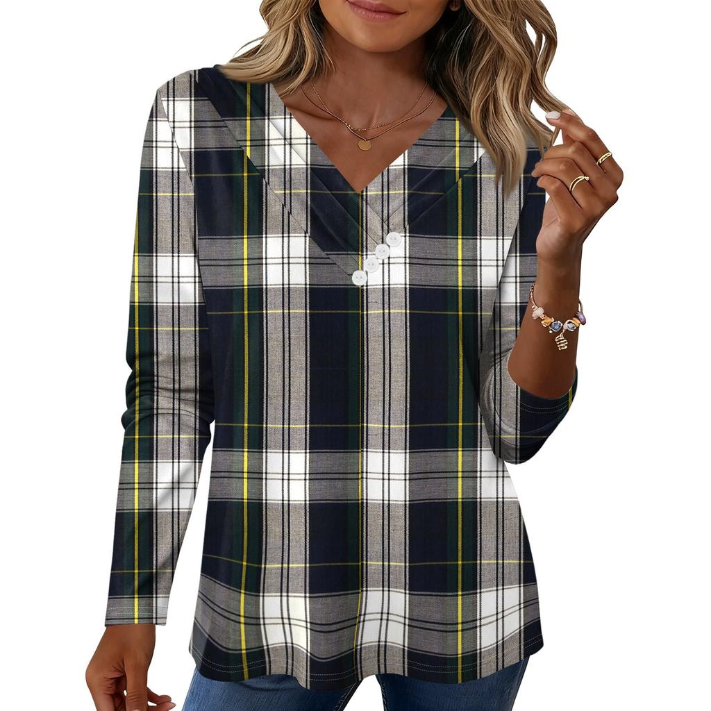 Womens Sweaters V-neck Long Sleeve Shirts Fall Outfits Fashion Winter Clothing Side Slit