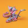 3D-печатная фигурка крылатой кареты-дракона со случайными глазами, скульптура дракона в стиле ар-деко из смолы, настольный декор на животную тематику, 1 шт., 2025