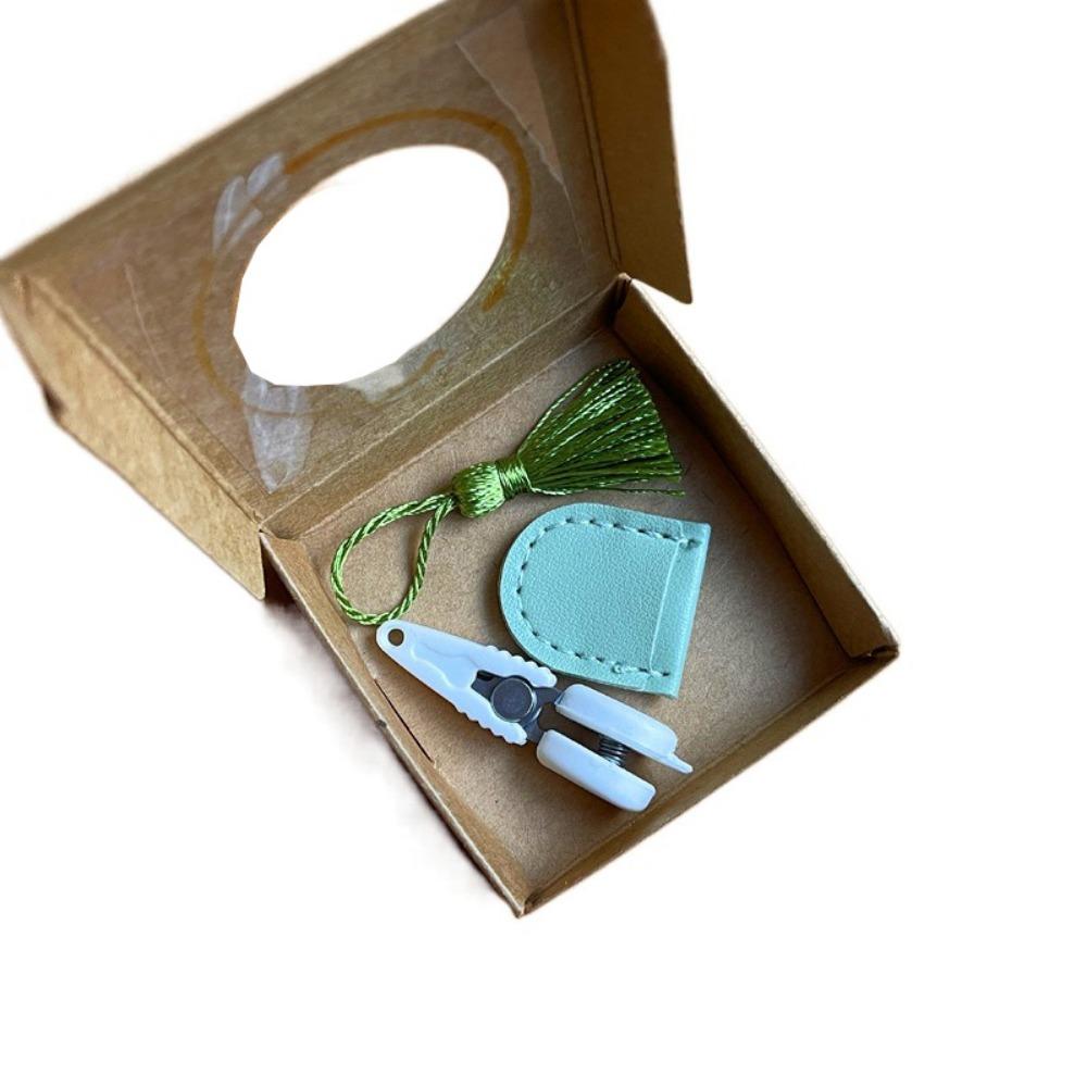 High Precision Art Mini Scissor Protective Cover Spring Yarn Scissors Embroidery Work