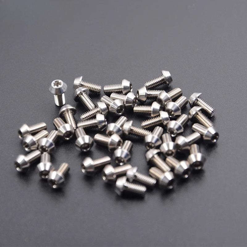 M3 x 4 5 6 8 10 12 14 16 18 20 22 мм TC4 GR5 Титановый сплав UFO Коническая головка Винты Болты Шестигранная головка Для Модельных Самолетов Автомобилей DIY