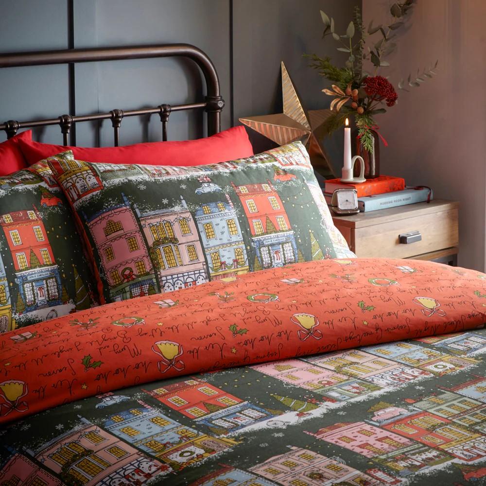 Furn Праздничный комплект пододеяльника «Рождественское настроение»