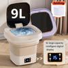 Мини-портативные стиральные машины, складные, 6 л, 9 л, большие и сушилки для одежды, путешествий, дома, нижнего белья, стиральная машина для носков, 110 В 220 В, вилка Великобритании, Австралии