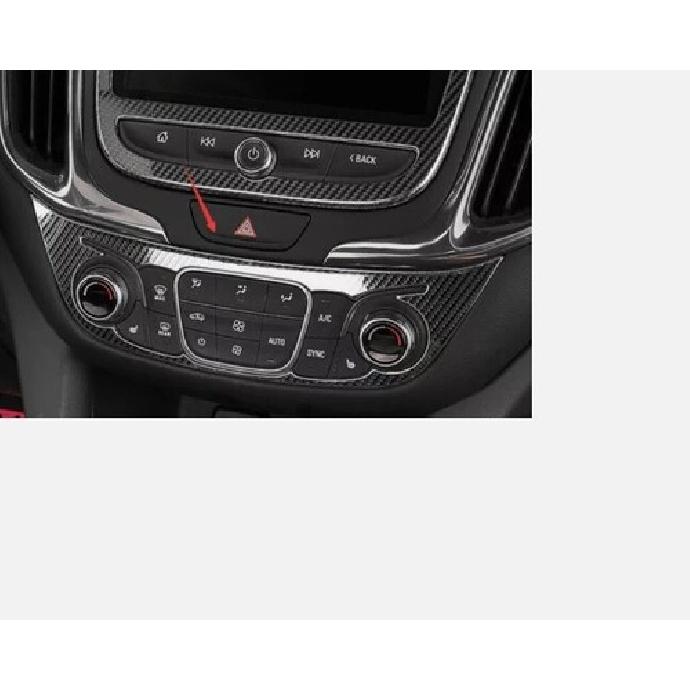 For Chevrolet Equinox Carbon Fiber 2018- Center Console AC Switch Panel Trim