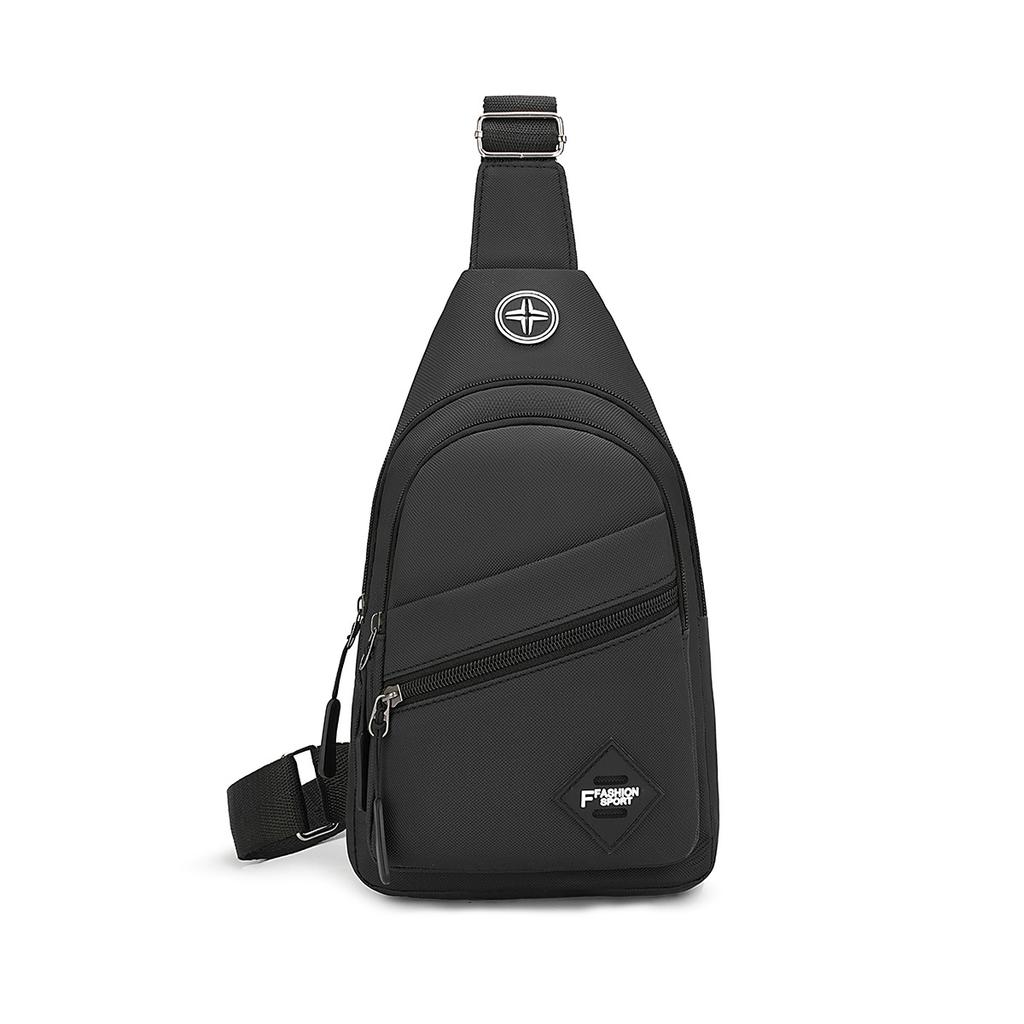 Men's Chest Bag Outdoor Sports Chest Bag Men's Casual Couple Trend Backpack Large Capacity Shoulder Messenger Bag.