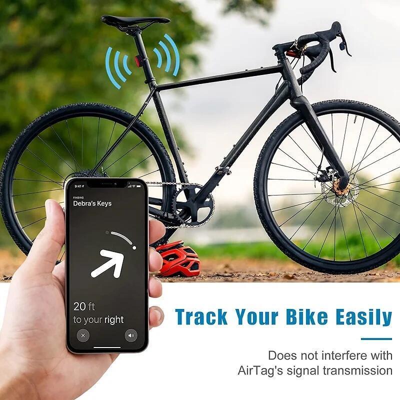 HdoorLink Велосипедный светоотражающий держатель Airtag, универсальный велосипедный держатель Airtag для Airtag, велосипедный анти-потерянный чехол для Airtag